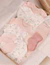 My Little Zone - 12-Pieces Baby Essentials Set - Flower Collection (hat, mitten, footie)