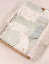 My Little Zone - 12-Pieces Baby Essentials Set - Woodland Collection (hat, mitten, footie)
