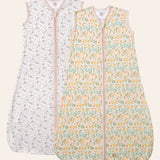Floral Baby Sleep Sacks, 2 Pc