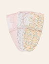 My Little Zone - 3-Pack Baby Swaddle Wraps - Flower Collection