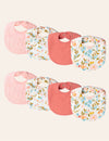 My Little Zone - 8-Piece Muslin Baby Bibs - Flower Collection