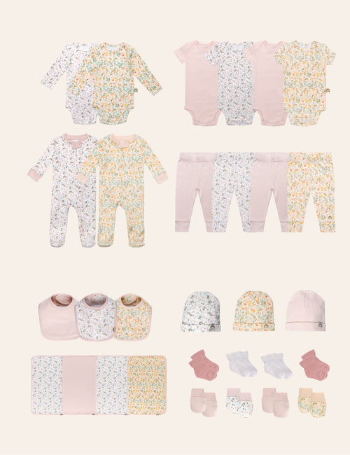 My Little Zone - 30-Pieces Baby Essentials Set - Flower Collection