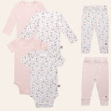 Floral Baby Layette Gift Set, 6 Pc