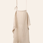 Solid beige muslin nursing cover
