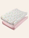 My Little Zone - 2-Pack Changing Pad Covers - Flower Collection