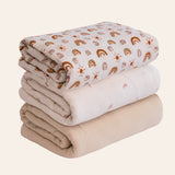Rainbow Muslin Swaddle Blankets, 3 pc