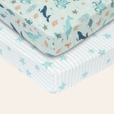 Ocean Baby Crib Sheets Fitted