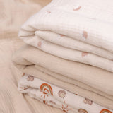 Rainbow Muslin Swaddle Blankets, 3 pc