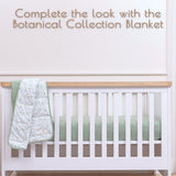 Neutral Green Baby Crib Sheets, 2 Pc