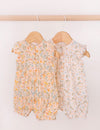 My Little Zone - 2-Pack Short Sleeve Baby Girl Rompers - Flower Collection