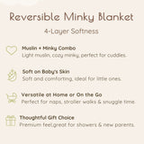 Floral 2-Sided Minky Infant Blanket