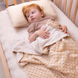 Neutral Rainbow 2-Sided Minky Infant Blanket