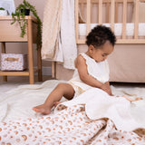 Neutral Rainbow 2-Sided Neutral Muslin Blanket