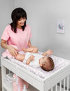 My Little Zone 2 Pack Changing Pad Covers (White - Light Pink)
