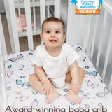 Butterfly Baby Crib Sheets Fitted