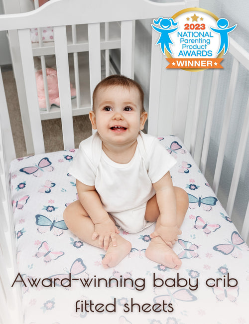 My Little Zone 2 Pack Crib Fitted Sheets (White - Light Pink)