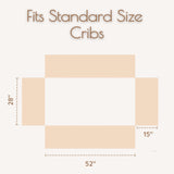 Neutral Crib Bed Skirt