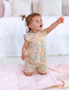 My Little Zone - 2-Pack Short Sleeve Baby Girl Rompers - Flower Collection
