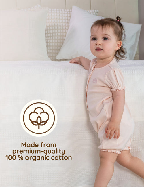 My Little Zone - Short Sleeve Baby Girl Rompers - Flower Collection