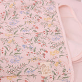 Organic Cotton Baby Blanket Botanical Pink