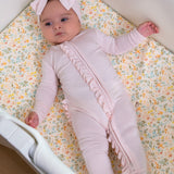 Floral Cotton Bassinet Sheets, 2 Pc