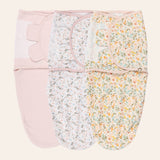 Floral Baby Swaddle Wraps, 3 Pc