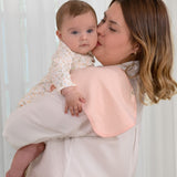 Pink Floral Muslin Burp Cloths, 6 pc