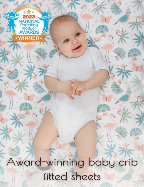 My Little Zone 2 Pack Crib Fitted Sheets (Coral Pink - White)