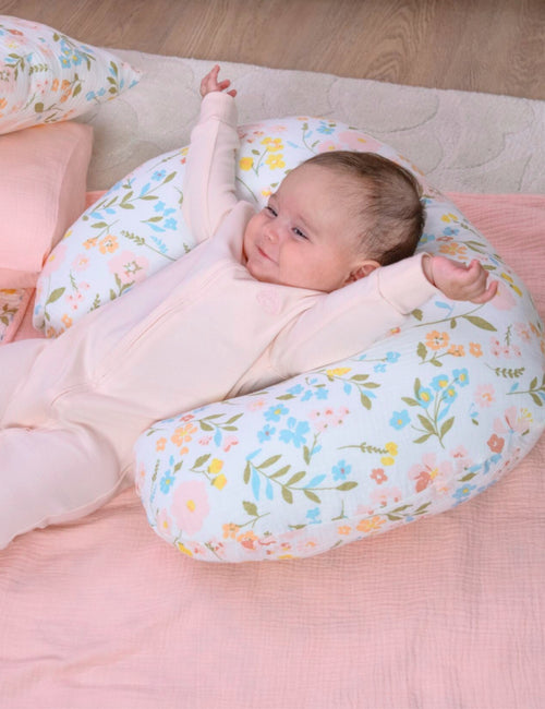 My Little Zone - 2-Pack - Muslin Nursing Pillow Cover - Flower Collection