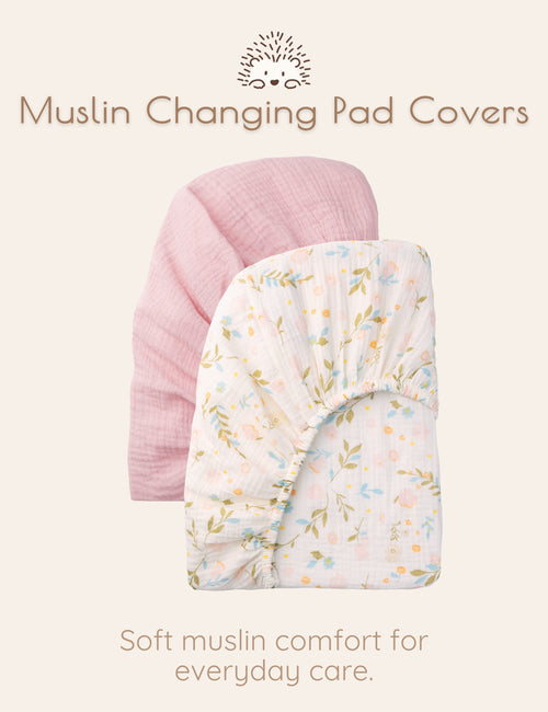 My Little Zone - 2-Pack Changing Pad Covers - Flower Collection