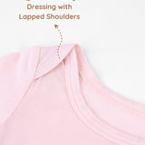 Botanical Pink Knotted Baby Gowns, 2 Pc