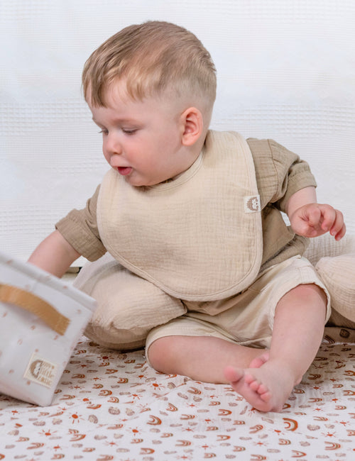 My Little Zone - 8-Piece Muslin Baby Bibs - Rainbow Collection