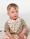 My Little Zone - 10-Piece Muslin Baby Bandana Bibs - Rainbow Collection