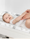 My Little Zone 2 Pack Changing Pad Covers (White - Grey)