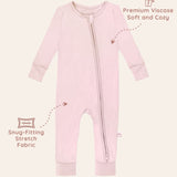 Pink Footless Baby Sleepers