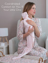 My Little Zone - Newborn Receiving Set - Botanical Collection - Solid Pink - Newborn