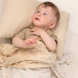 Neutral Rainbow 2-Sided Minky Infant Blanket