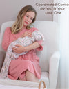 My Little Zone - Maternity Robe - Botanical Collection - Solid Coral