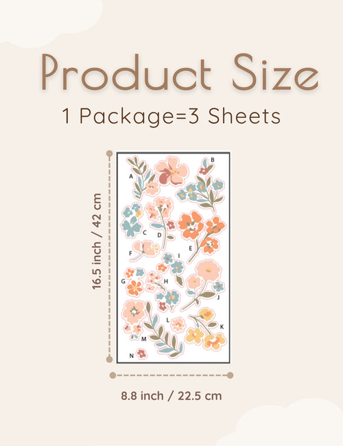My Little Zone - Wall Decal - Flower Collection - Large