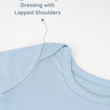 Botanical Blue Knotted Baby Gowns, 2 Pc