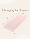 My Little Zone - Jersey 2-Pack Changing Pad Covers - Flower Collection (Pink - Floral)