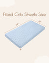My Little Zone 2 Pack Crib Fitted Sheets (Blue-White)