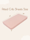 My Little Zone 2 Pack Crib Fitted Sheets (Coral Pink - White)
