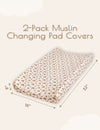 My Little Zone - 2-Pack Changing Pad Covers - Rainbow Collection
