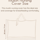 Dimension information of a muslin nursing cover