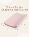 My Little Zone - 2-Pack Changing Pad Covers - Flower Collection