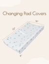 My Little Zone 2 Pack Changing Pad Covers (Teal - White)