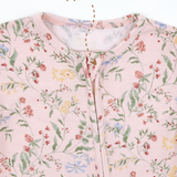 Botanical Pink Footless Baby Sleepers