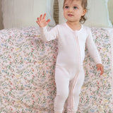 Pink Footless Baby Sleepers