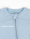 My Little Zone -  Zipper Footie - Botanical Collection - Solid Blue